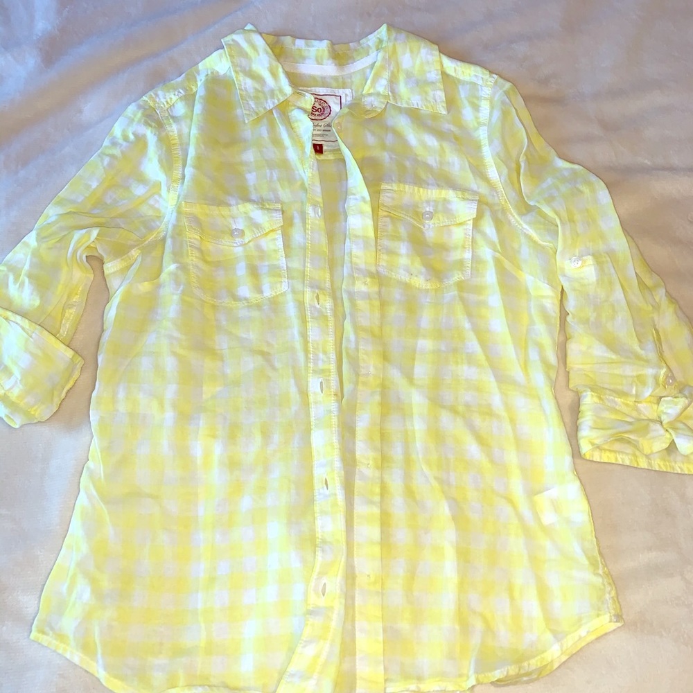 SO button down cotton shirt.
